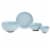 Tabletops Infuse Dining Set - Light Blue Perspective: bottom