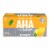 AHA® Caffeinated Citrus and Green Tea Flavored Sparkling Water Cans Perspective: bottom