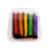 David's Cookies Chocolate Rainbow Cake Slice Perspective: bottom