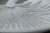 Antiqued White Tropical Fan Palm Leaf Decorative Ceramic Plate Perspective: bottom