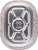 Handi-foil® Super King Roaster Extra Deep Oval Disposable Pan - Silver Perspective: bottom