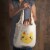 Danica Studio Cotton To and Fro Tote Bag with Extra Wide Handles Meow Meow Perspective: bottom