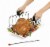 Cuisipro Roast & Serve Non-Stick Turkey and Poultry Roasting Rack, Black Perspective: bottom