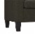 DHP Emily Upholstered Sofa Couch in Gray Perspective: bottom
