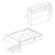 South Shore Reevo Full Storage Bed in White Perspective: bottom