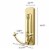 Command™ Large Satin Brass Double Hook Perspective: bottom