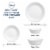Corelle® White Dining Set Perspective: bottom