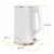 West Bend Timeless 1.5-Liter Electric Water Kettle - White/Gold Perspective: bottom