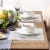 DII White PVC Doubleframe Placemat 6 Piece Perspective: bottom
