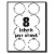 Avery® LABEL,1.25RND,400/PK,NERD 05497 Perspective: bottom