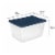 Sterilite Storage Box - Marine Blue/Clear Perspective: bottom