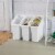 Sterilite 8-Gallon Under Sink Trash Can - White Perspective: bottom