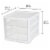 Sterilite ClearView 3-Drawer Countertop Unit - White/Clear Perspective: bottom
