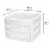 Sterilite 3-Drawer Plastic Storage Unit - White Perspective: bottom