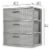 Sterilite 3-Drawer Wide Weave Tower - Cement Perspective: bottom