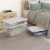 Sterilite 41 Quart Plastic Storage Box - White Perspective: bottom
