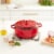 Lodge Dutch Oven Enameled Cast Iron - Red Perspective: bottom