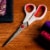 Singer® Bent Fabric Scissors Perspective: bottom