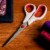 Singer® Bent Fabric Scissors Perspective: bottom