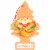 Little Trees Peach Ginger Scented Air Freshener Perspective: bottom