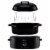 Nesco Porcelain Roaster - Black Perspective: bottom