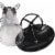 Perky-Pet Squirrel-Be-Gone Max Clear Plastic Bird Feeder with Flexports Perspective: bottom