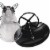 Perky-Pet Squirrel-Be-Gone Max Clear Plastic Bird Feeder with Flexports Perspective: bottom