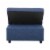 Linon Boone Upholstered Convertible Sofa Bed in Blue Perspective: bottom