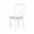 Linon Jane Wood Set of Two Dining Side Chairs in Gray Perspective: bottom