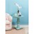 Linon Bree Wood Accent Side Table in Blue Perspective: bottom