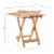 Linon Westover Wood Outdoor Folding Table in Natural Brown Perspective: bottom
