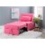 Linon Boone Upholstered Convertible Sofa Bed in Hot Pink Perspective: bottom