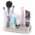 iDesign Lumis Vanity Organizer - Clear/Silver Perspective: bottom