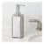Interdesign Gia Stainless Steel Pump Soap Dispenser - Satin Silver Perspective: bottom