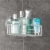 iDesign Metro Aluminum Turn-N-Lock Suction Basket - Silver Perspective: bottom