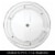 iDesign Clarity Lazy Susan Organizer With Handles - Clear Perspective: bottom