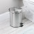 InterDesign Step Can with Bucket Insert - Brushed Nickel Perspective: bottom