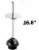 Toilet Plunger with Holder for Bathroom, Multi Drain Suitable for Bathtubs, Quick Dry, Chrome Perspective: bottom