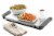 HomeCraft 3-Station Stainless Steel Buffet Server & Warming Tray Perspective: bottom