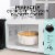 Nostalgia Countertop Microwave Oven - Aqua Perspective: bottom