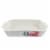 Martha Stewart White Floral Ceramic Baker Set Perspective: bottom