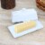 Martha Stewart Ceramic Butter Dish with Lid - White Perspective: bottom