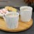 Martha Stewart Wood Pattern Stoneware Mug Set - White - 6 Pack Perspective: bottom