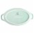 Martha Stewart Mint Oval Stoneware Baker Set with Handles Perspective: bottom