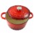 Crock Pot Artisan 5 Quart Round Enameled Cast Iron Dutch Oven in Scarlet Red Perspective: bottom