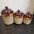 Casa Estebana 3 Piece Stoneware Storage Canister Container Jar Set Perspective: bottom
