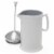 Chantal® White Ceramic French Press Perspective: bottom