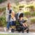 Baby Trend Sit N’ Stand Lightweight 5-in-1 Shopper Plus Stroller, Blue Mist Perspective: bottom