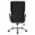 High Back Executive Black Faux Leather Chair Perspective: bottom