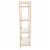 Alios Bookcase in White Gloss finish with Rose Gold Chrome Plated Base Perspective: bottom